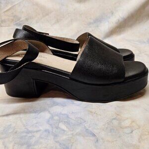 saychelles Black open heel sandals